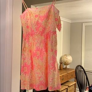 Tie back sunflower dress